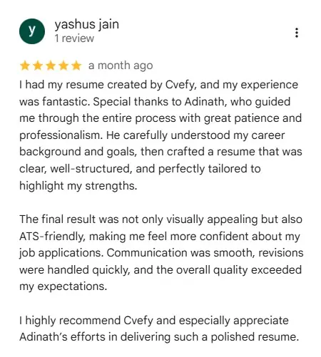 Review by Yashus Jain